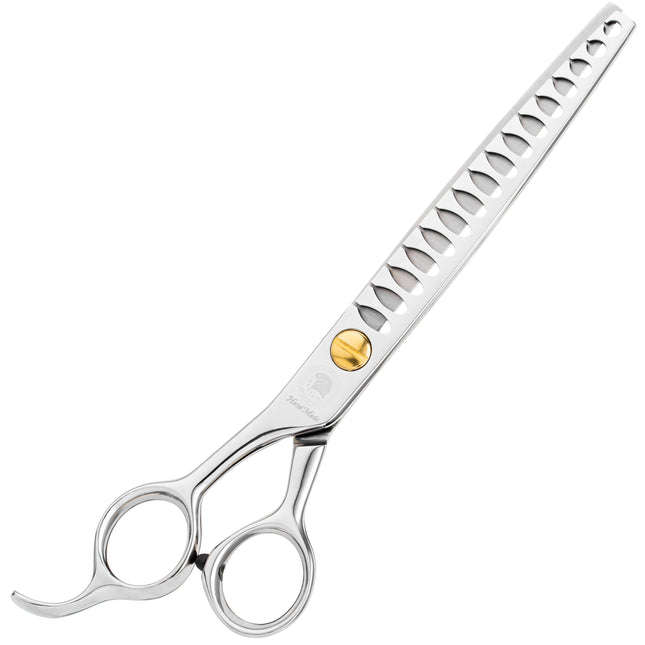 P&W Spartan Chunkers - professional, left-handed, single-sided thinning shears for women, 16 teeth