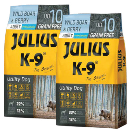 Julius K - 9 Wild Boar & Berry Adult - grain-free dog food, wild boar and berries