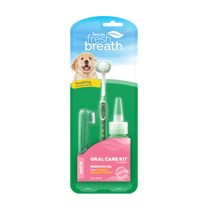 Tropiclean Oral Care Kit for Puppies - puppy teeth cleaning kit