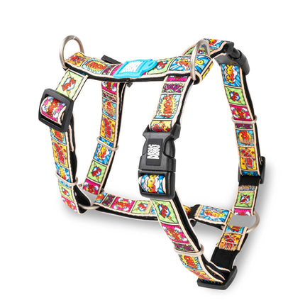 Max&Molly H - Comic Harness - colorful harness for dogs and puppies, adjustable