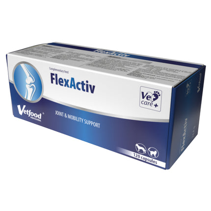 Vetfood FlexActiv 120 tablets - joint tablets for dogs and cats, supplement supporting the musculoskeletal system