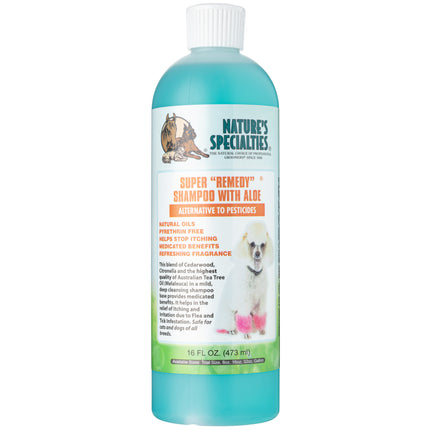 Nature's Specialties Super Remedy Shampoo with Aloe - insect-repellent shampoo for dogs and cats, concentrate 1:8