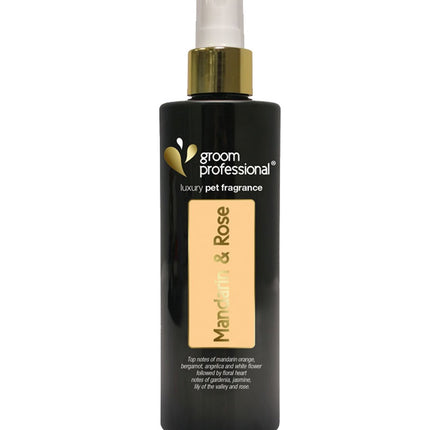 Groom Professional Mandarin & Luxury Cologne - luxurious fragrance water for dogs, with notes of mandarin and rose