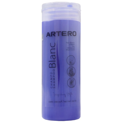 Artero Blanc Shampoo - color-enhancing shampoo for dogs, suitable for white, black, and silver fur.