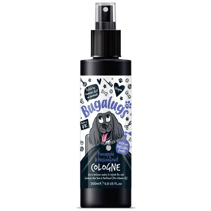 Bugalugs Pineapple & Passionfruit Cologne - refreshing scented spray for dogs with a fruity fragrance