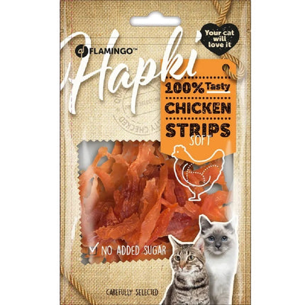 Flamingo Hapki Chicken Strips Soft - soft chicken strips for cats