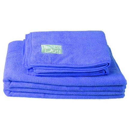 Chadog Microfiber Towels - set of 2 highly absorbent microfiber towels, dark blue