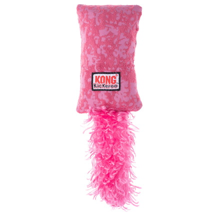 KONG Cat Kickeroo Kitten - crinkly kicker for small cats, with a fluffy tail and catnip