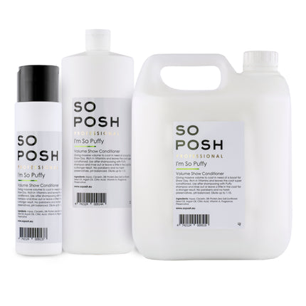 So Posh I'm So Puffy Conditioner - professional volumizing fur conditioner, concentrate 1:10