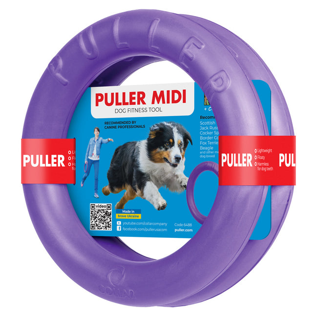 Puller Midi 20cm 2pcs - ring for medium dogs, training toy