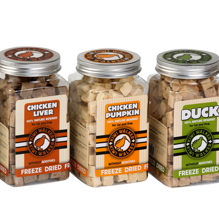 Kiwi Walker Rabbit Snacks - 100% rabbit, freeze-dried, natural treats for dogs and cats