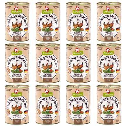 GranataPet Pheasant & Poultry - grain-free wet dog food, pheasant and poultry