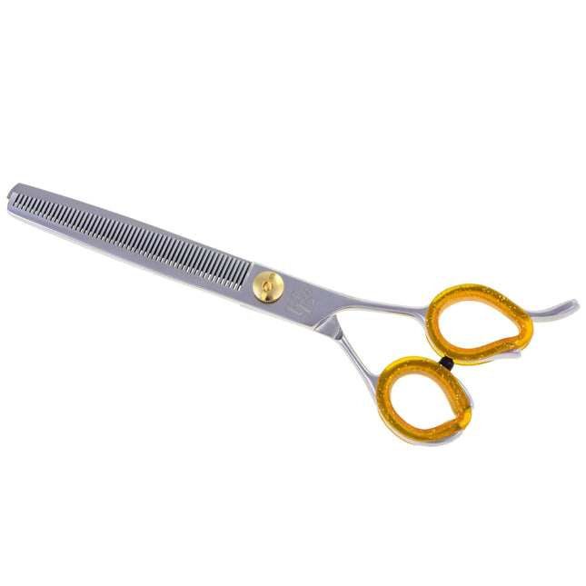 P&W Umberto Lehmann Thinning - professional single-sided thinning shears with 54 teeth