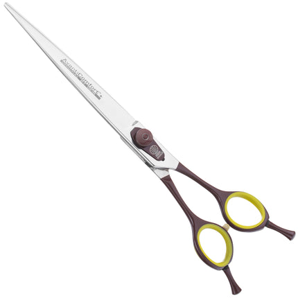 Geib Avanti Comfort Plus EH Scissors - professional scissors with a curved handle and micro-serration - Straight