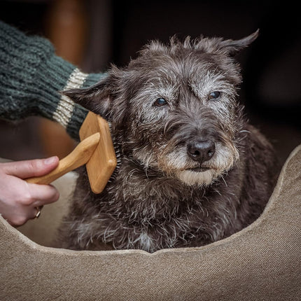 Mikki Bamboo Small Soft Pin Slicker - Bamboo Poodle Brush