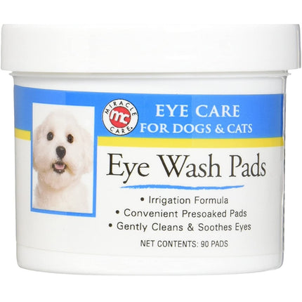 Miracle Care Eye Wash Pads 90 pcs - pads for cleaning and eye hygiene for dogs and cats