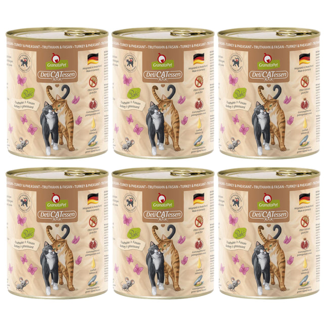 GranataPet DeliCatessen Turkey & Pheasant - grain-free wet food for cats, turkey and pheasant