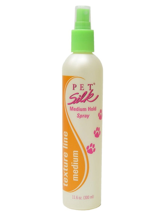 Pet Silk Texturizing Medium Hold Spray - texturizing and volumizing spray for medium coats