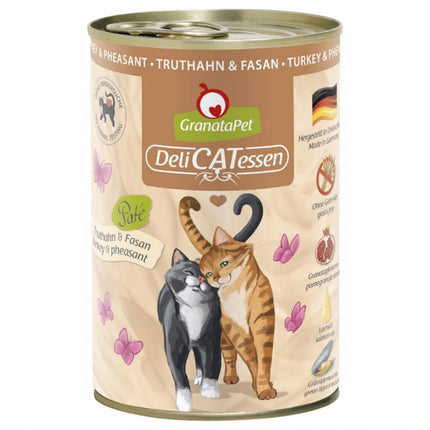 GranataPet DeliCatessen Turkey & Pheasant - grain-free wet food for cats, turkey and pheasant