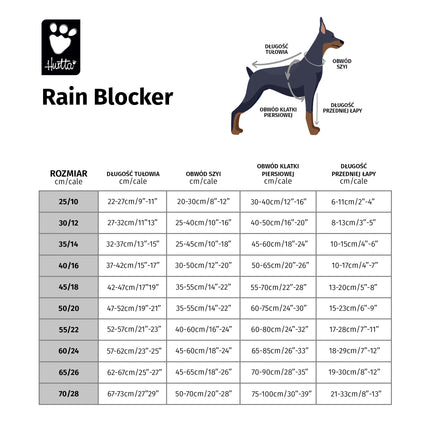 Hurtta Rain Blocker Eco - rain jacket for dogs