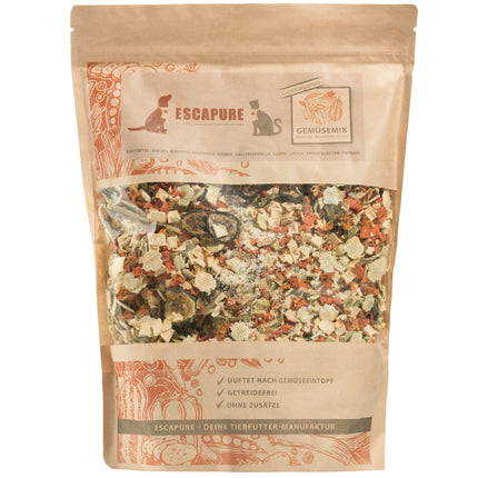 Escapure Vegetable Mix - muesli for dogs, food topping, BARF diet supplement, dried vegetables