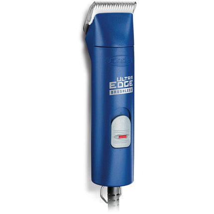 Andis AGCB Super Brushless - quiet, professional clipper with a brushless motor, blade, and attachment set - Blue