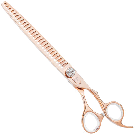 Geib Crystal Gold Chunker 8.5 - single-sided thinning shears in gold color, 26 teeth