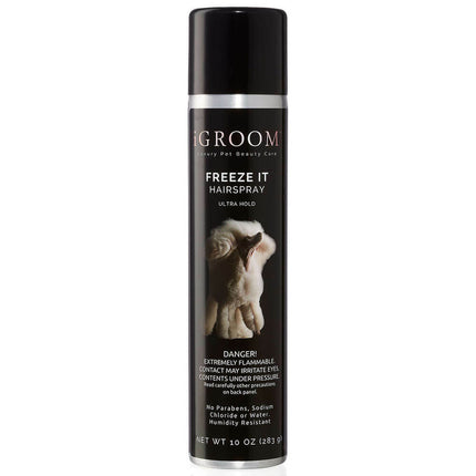 IGroom Freeze It Hairspray - professional, strong-hold hairspray for dogs