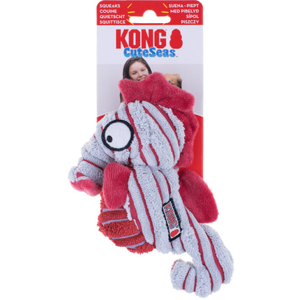 KONG CuteSeas Seahorse - plush toy for dogs, with squeaker