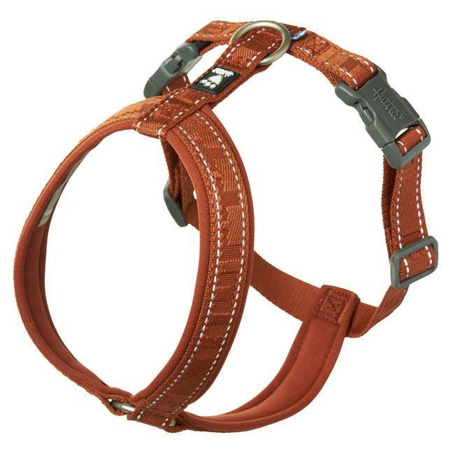 Hurtta Casual Eco Y - Harness Cinnamon - guard harness for dogs made from recycled materials - 70 - 80