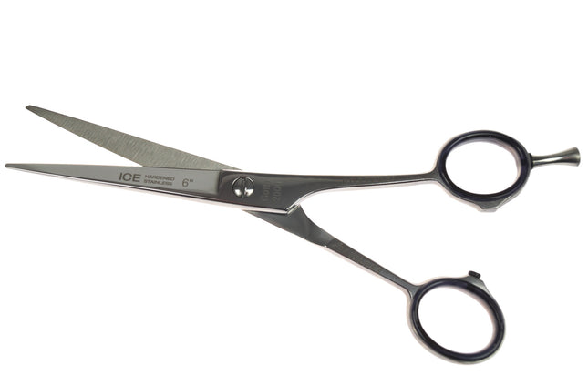 Gotta Solingen Ice Nickel-Plated Straight Scissors (16cm) with Single-Sided Micro-Sanding