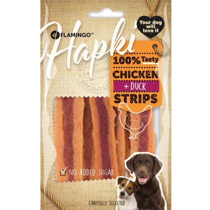 Flamingo Hapki Chicken & Duck Slices - soft treats for dogs, chicken and duck