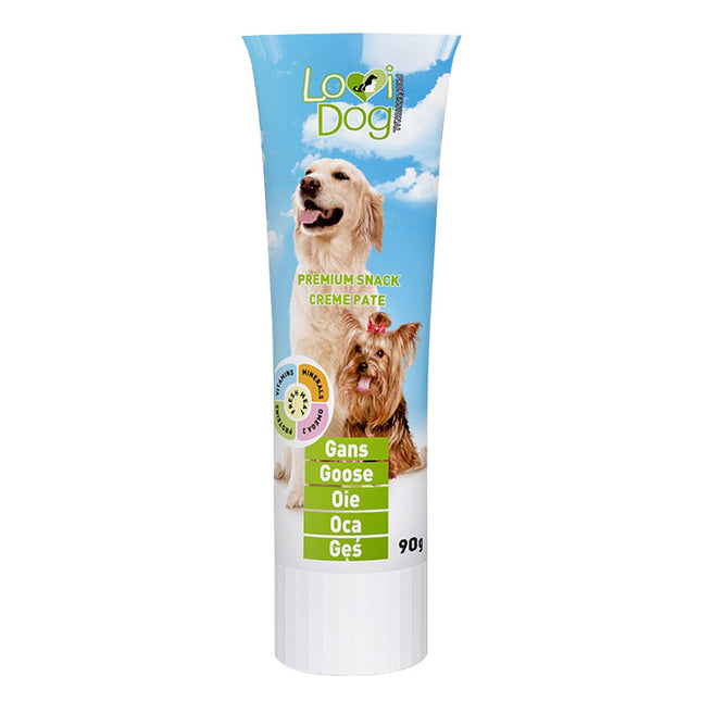 Lovi Dog Snack Cream Pâté Goose - pâté for dogs in a tube, with goose and vitamins