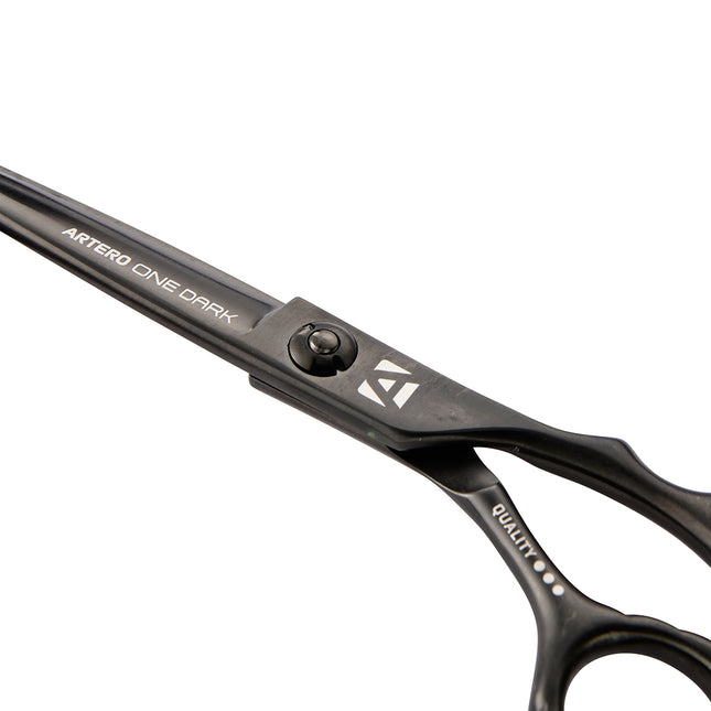 Artero One Dark Scissors - professional, ergonomic scissors made of Japanese steel, black