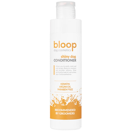 Bloop Shiny Dog Conditioner - shining and nourishing conditioner for dogs with argan oil and keratin