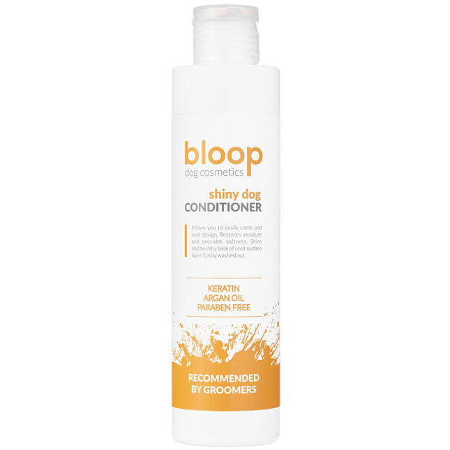 Bloop Shiny Dog Conditioner - shining and nourishing conditioner for dogs with argan oil and keratin