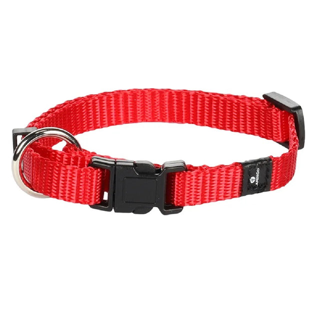 Flamingo Small Collar Ziggi - nylon collar for cats, small dogs - Red