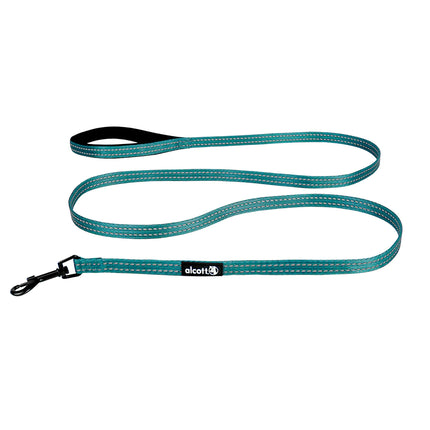 Alcott Adventure Leash 180cm Blue - reflective tape leash for dogs, blue