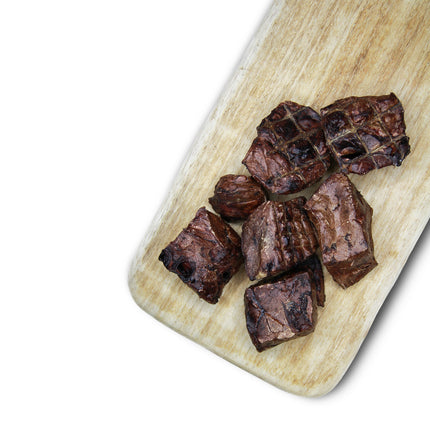 Escapure Beef Lung Cubes - natural dog treats, smoked beef lungs