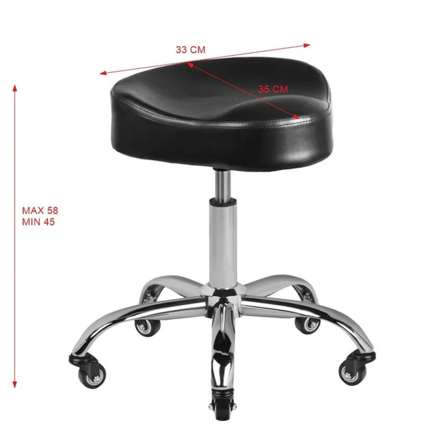 Gabbiano A450 - grooming stool with contoured seat