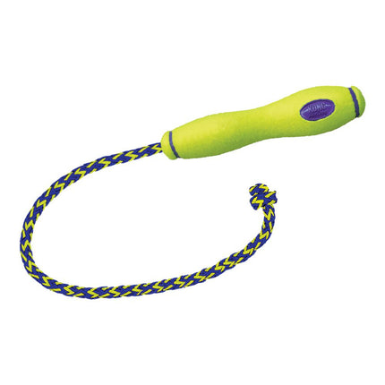 KONG AirDog Fetch Stick with Rope - tennis, floating fetch toy for dogs, with throwing rope