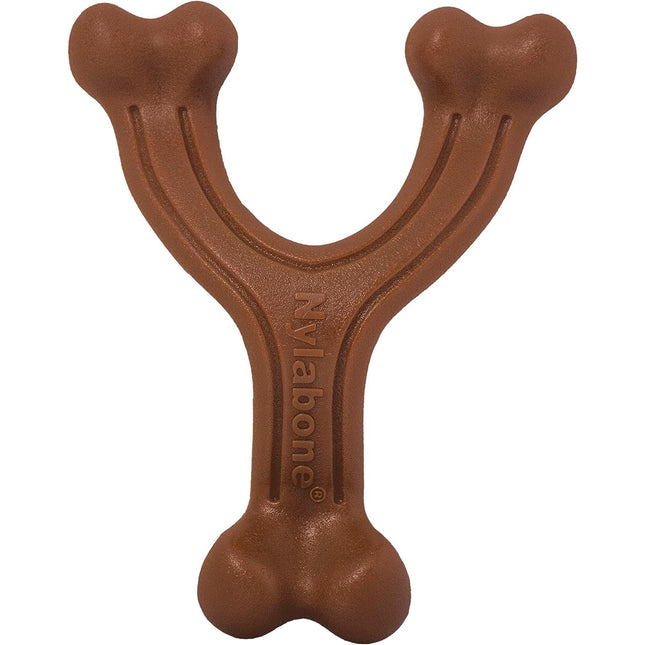 Nylabone Extreme Wishbone Bison - durable chew toy for dogs, with bison flavor