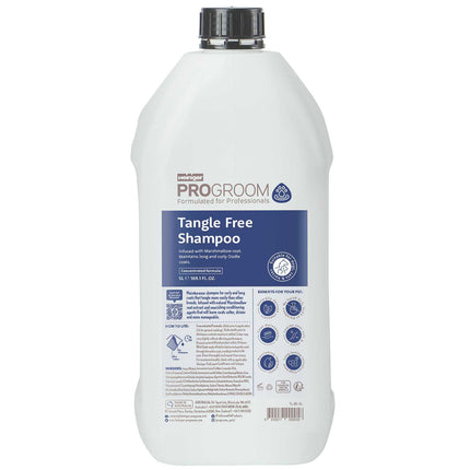 ProGroom Tangle Free Shampoo - shampoo for long and curly fur of dogs and cats, facilitates detangling, concentrate 1:6