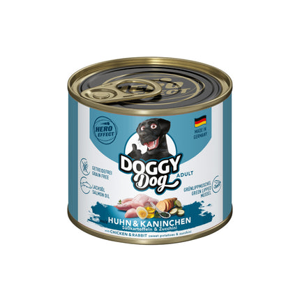 Doggy Dog Chicken & Rabbit - grain-free wet dog food with chicken and rabbit