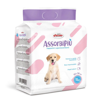 Record AssorbiPiu Puppy Pads - training pads for puppies with adhesive strips - 11 pieces