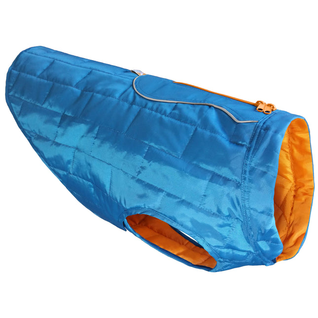 Kurgo Loft Jacket Blue/Orange - reversible waterproof jacket for dogs, blue/orange