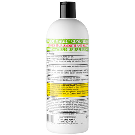 Cowboy Magic Rosewater Conditioner - moisturizing conditioner for the fur of dogs, cats, and horses