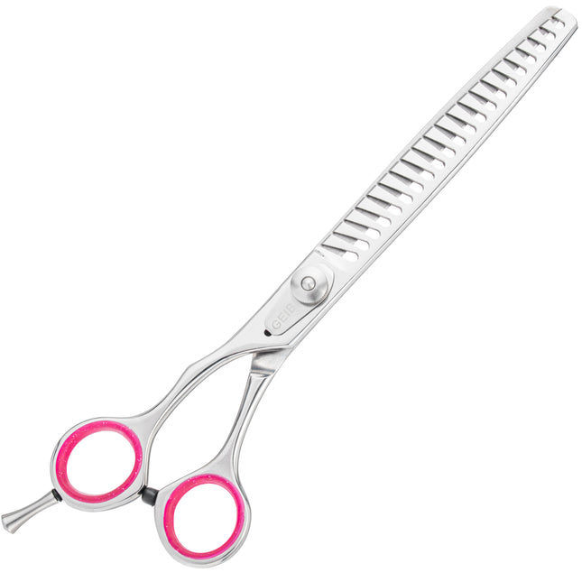 Geib Gator Lefty Chunker - single-sided thinning shears made of Japanese stainless steel, left-handed, 21 teeth