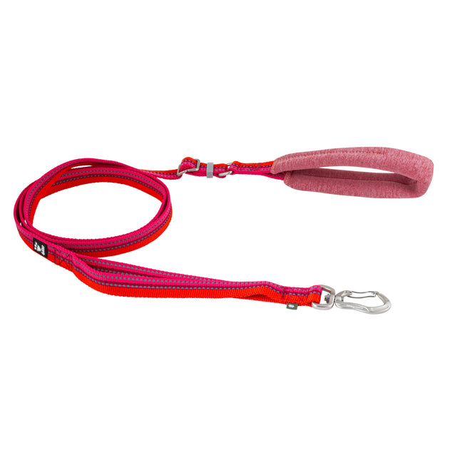 Hurtta Adjustable Leash Eco Rosehip - adjustable leash with padded handle, pink