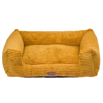 Biglo Bed Odi Honey - corduroy bed for dogs and cats, honey color